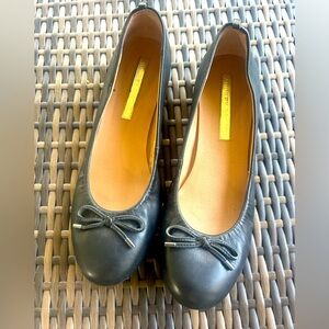 Audrey Brooke Newton Leather Ballet Flats - Black, Size 8